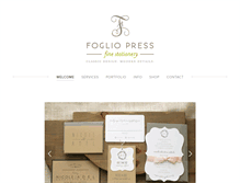 Tablet Screenshot of fogliopress.com